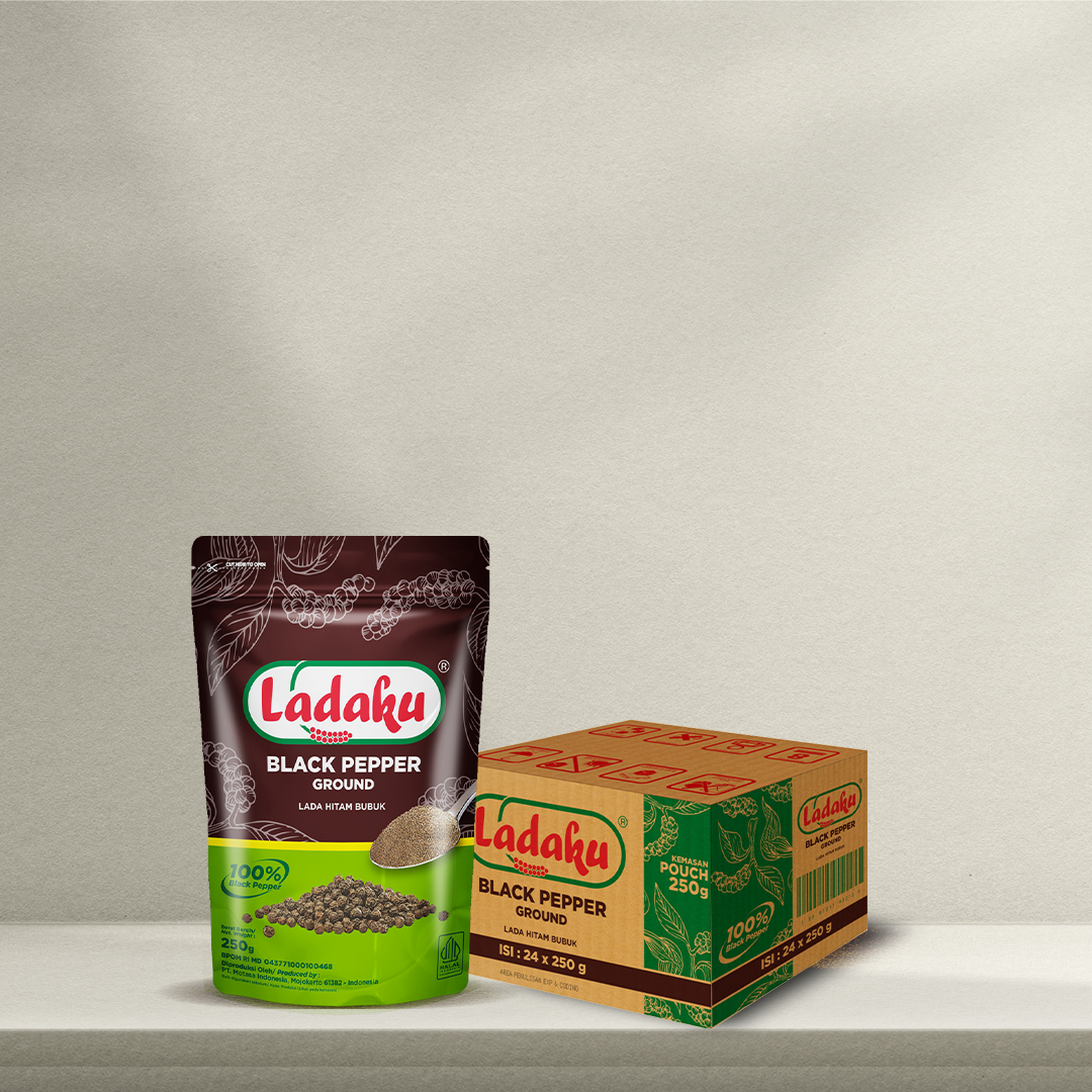 Ladaku Black Pepper Powder ( Merica Bubuk ) 250g ( isi 24 / karton )