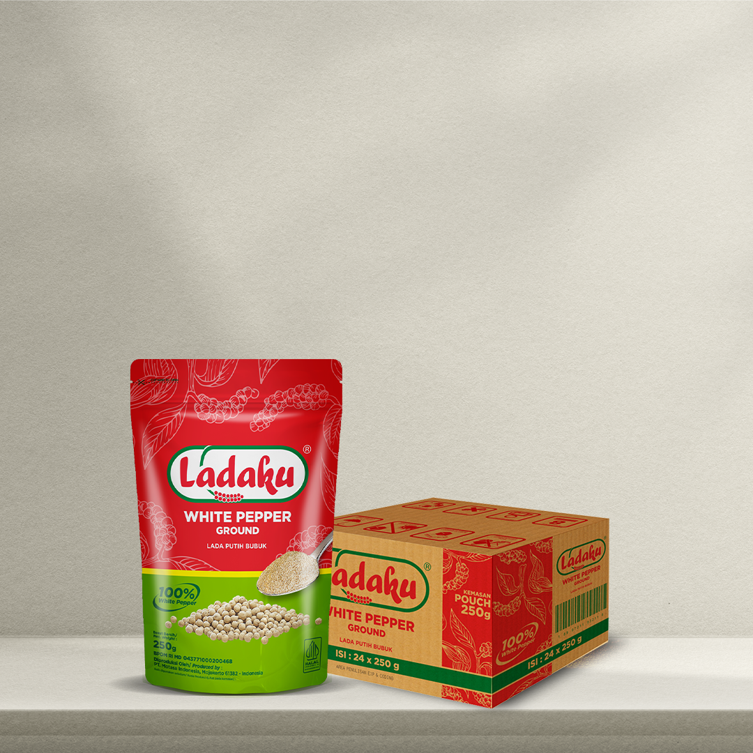 Ladaku White Pepper Powder ( Merica Bubuk ) 250g ( isi 24 / karton )