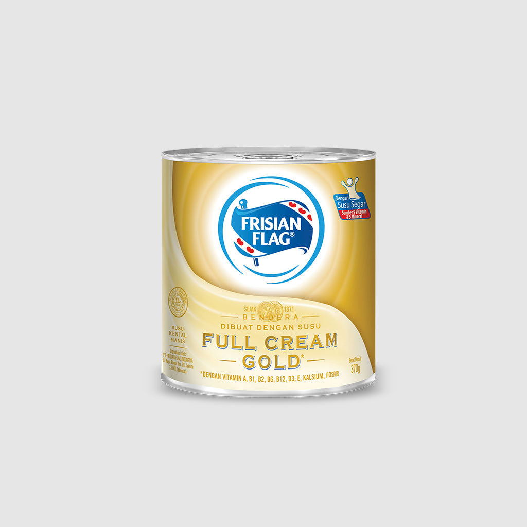FRISIAN FLAG SUSU KENTAL MANIS GOLD KALENG 370 GR (ISI 48 PER KARTON)