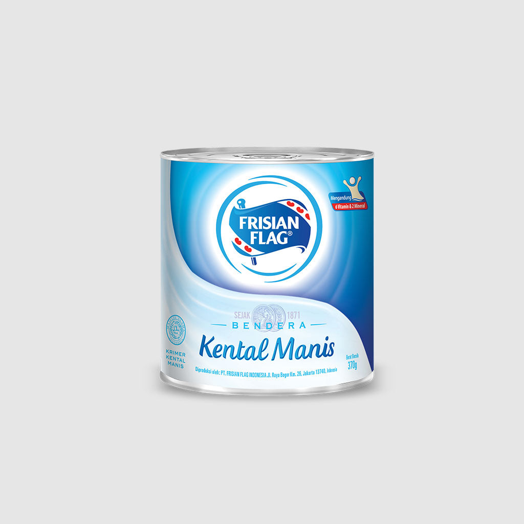 FRISIAN FLAG SUSU KENTAL MANIS PUTIH KALENG 370 GR (ISI 48 PER KARTON)