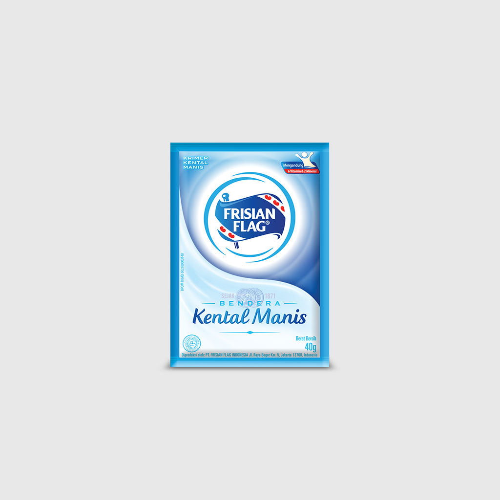 FRISIAN FLAG SUSU KENTAL MANIS PUTIH SACHET 38 GR (ISI 120 PER KARTON)