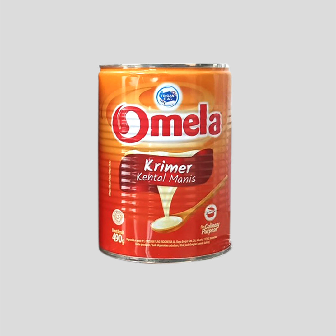FRISIAN FLAG SUSU KENTAL MANIS OMELA KALENG 490 GR (ISI 48 PER KARTON)