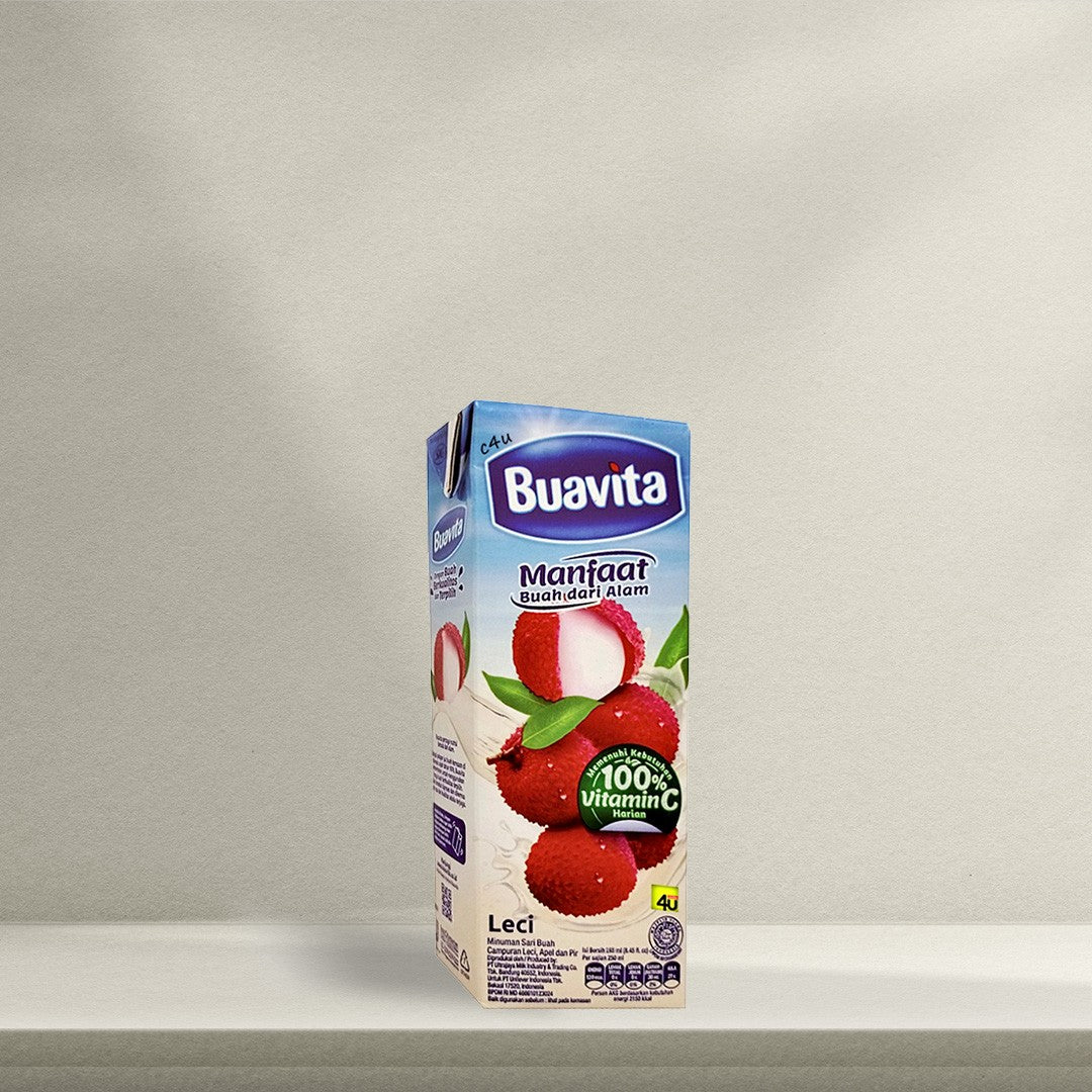 BUAVITA LYCHEE JUICE 245 ML (ISI 24 PER KARTON)