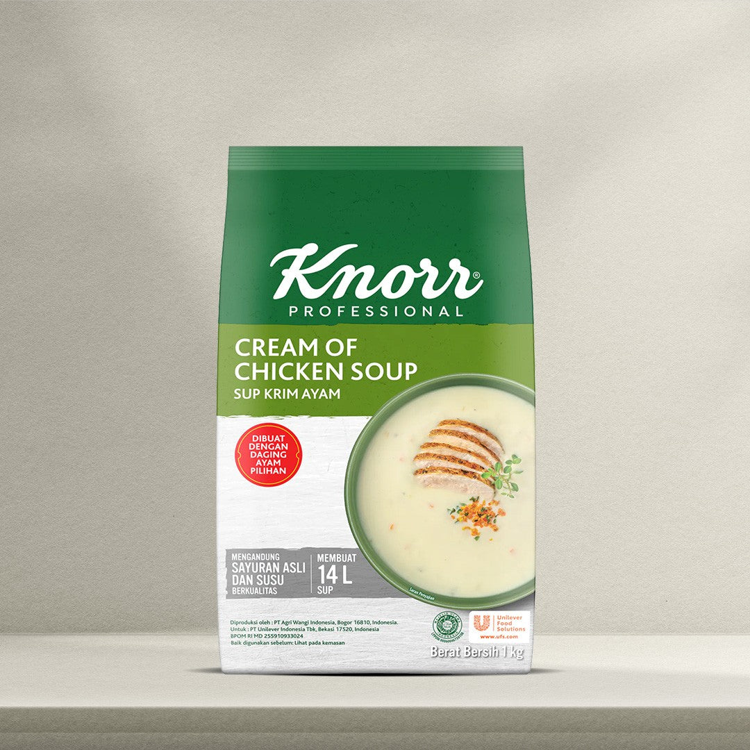 KNORR SUP KRIM RASA AYAM 1 KG (ISI 6 PER KARTON)