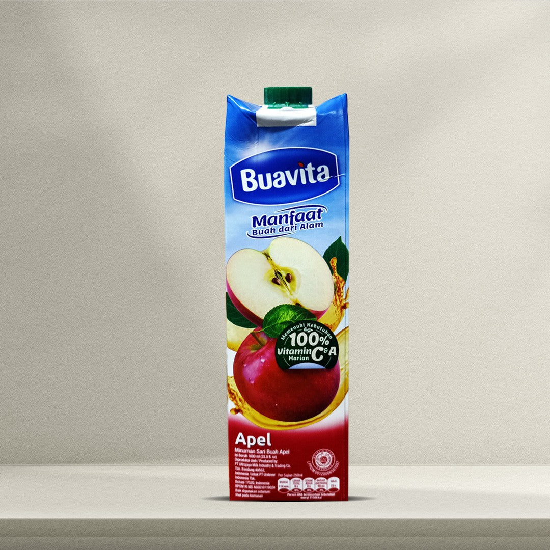 BUAVITA APPLE JUICE 1000 ML (ISI 12 PER KARTON)