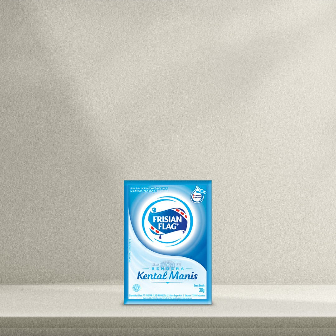 FRISIAN FLAG SUSU KENTAL MANIS PUTIH SACHET 38 GR (ISI 120 PER KARTON)