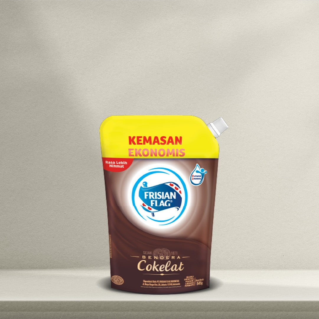 FRISIAN FLAG SUSU KENTAL MANIS COKLAT POUCH 545GR (ISI 24 PER KARTON)