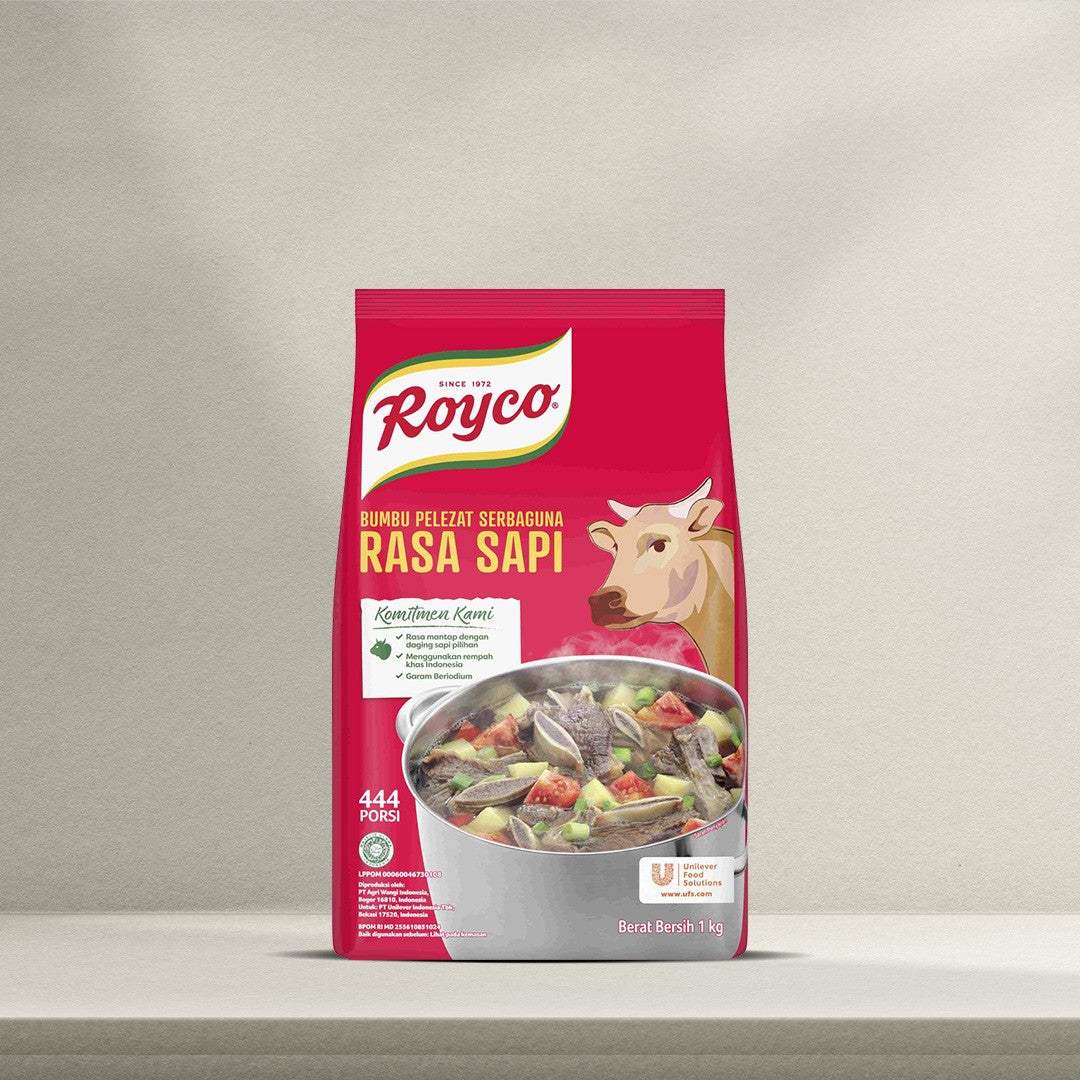 ROYCO BUMBU PELEZAT RASA SAPI 1 KG (ISI 6 PER KARTON)